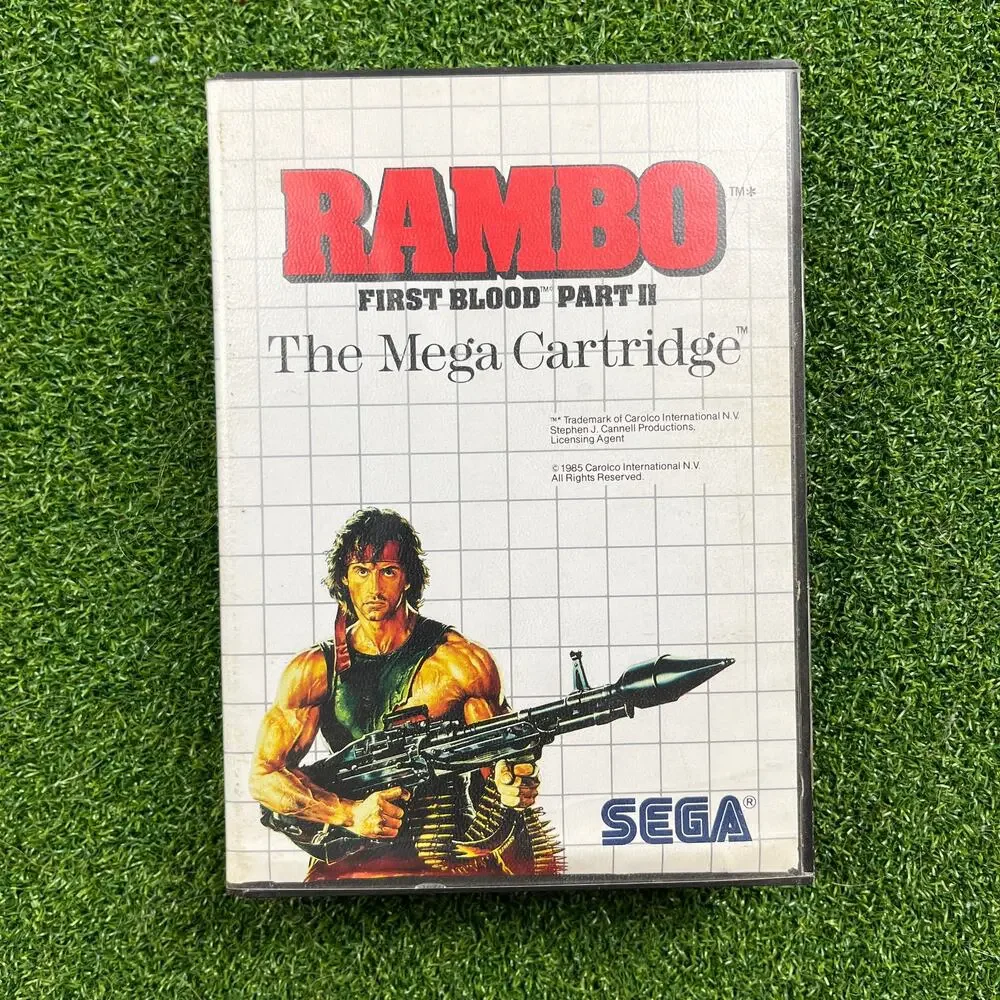 Rambo First Blood Part II Sega Master System CIB TESTED